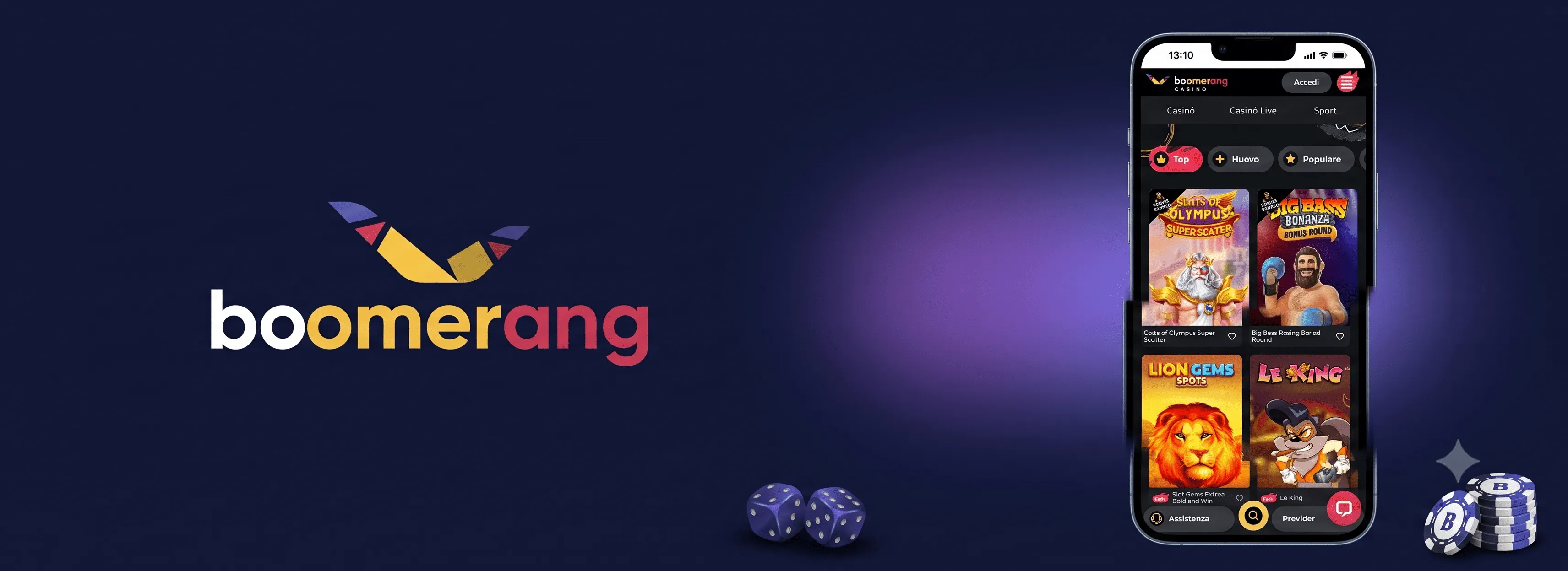 Boomerang Casino app
